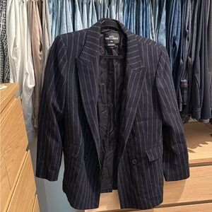 Zara Black Pinstripe Blazer